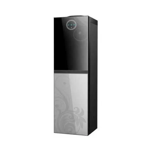 bergen-water-dispenser-3-taps-with-refrigerator-25-feet-black-and-silver-byb-538-silver